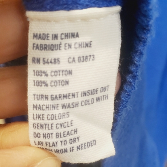 American Eagle Men's long sleeve V Neck Blue 100% cotton sweater size S - Picture 8 of 8